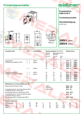 H226-41300-206V4 Salzer