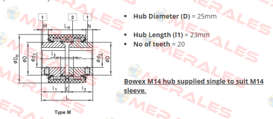 BOWEX-M14-HUB KTR