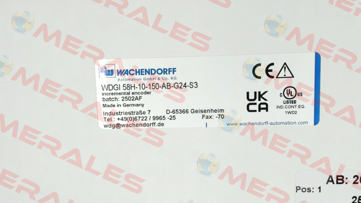 WDGI 58H-10-150-AB-G24-S3 Wachendorff