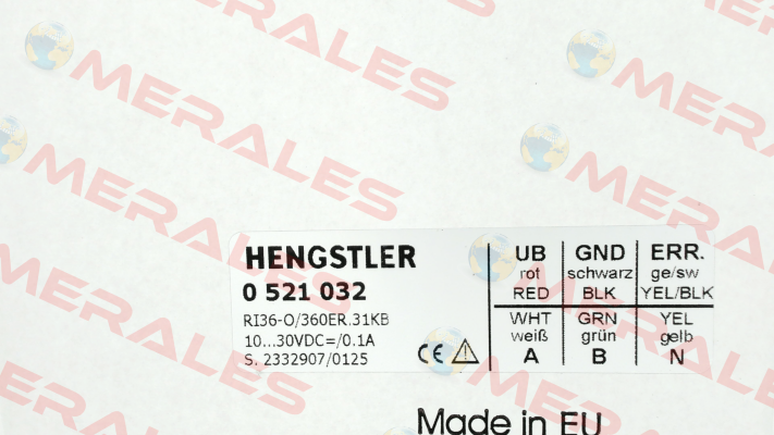 p/n: 0521032, Type: RI36-O/  360ER.31KB Hengstler
