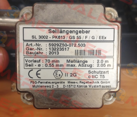 SL3002-PK613  FSG Fernsteuergeräte