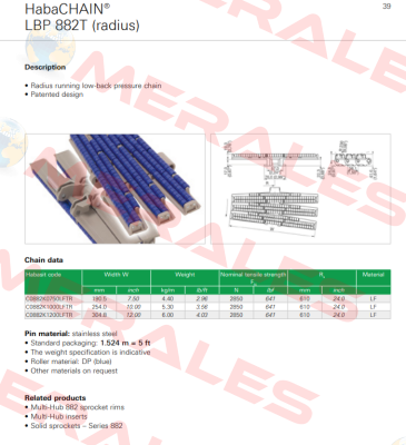 C0882K1200LFTR-N4 Habasit