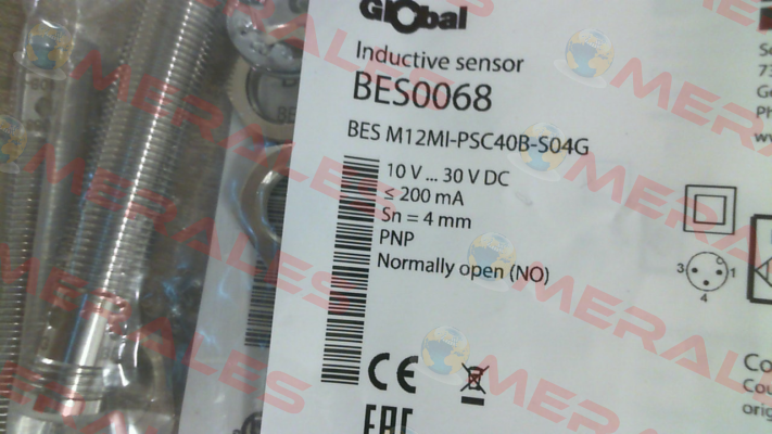 PN: BES0068, Type: BES M12MI-PSC40B-S04G Balluff