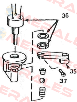 Index 35: Lever arm+bearing Midori