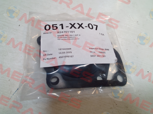 J999 / KIT FOR VALVE DV-1 4'' Grinnell