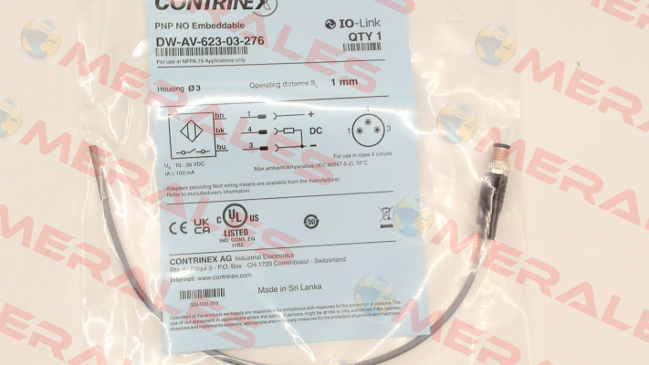 p/n: 320-920-319, Type: DW-AV-623-03-276 Contrinex