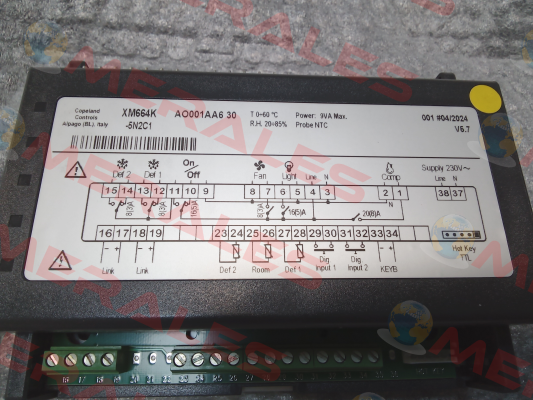 20258900032     SC.6REL.DIX.XM664K FW NEW 230V Dixell
