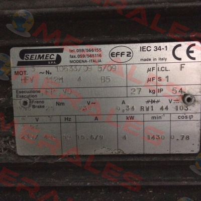 HBV 112M 4 230.400-50 B5  Seimec (Rossi)