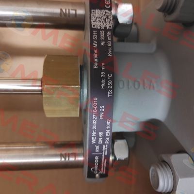 MV 5311 DN 65 PN 25 RTK Regeltechnik