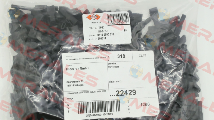 Art.No. 01150090010, Type: BL-6 TPE Ses Sterling