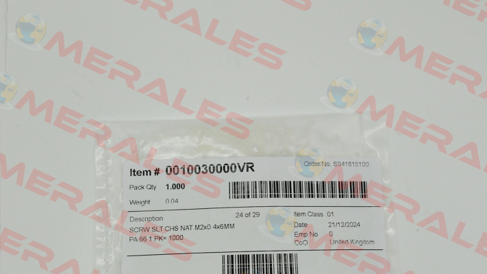 0010030000VR Essentra Components