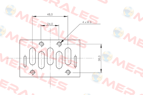 ISO valve (size 2), 5/2-way, pulse valve, 24 V DC Parker
