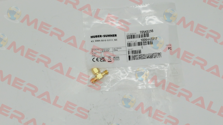 43SMA-50-0-1/111NE Huber Suhner