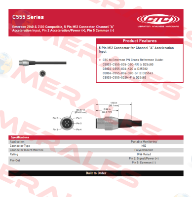 CB103-C555-006-K2C CTC Connection Technology Center