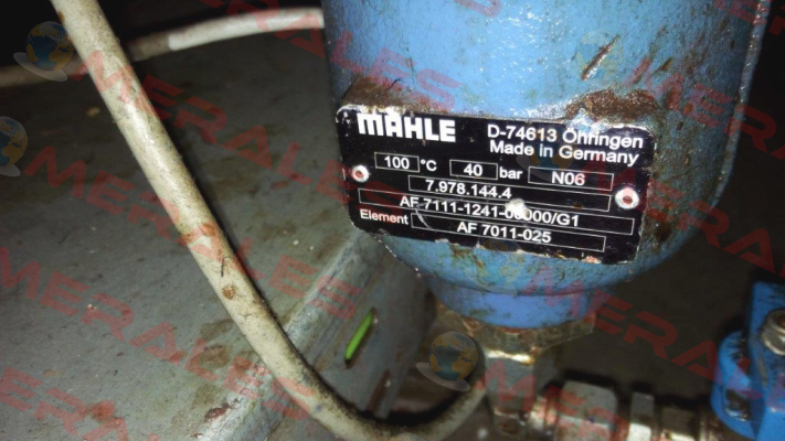 P/N: 79781444 Type: AF7111-1241-00000/G1 *E79781451    MAHLE