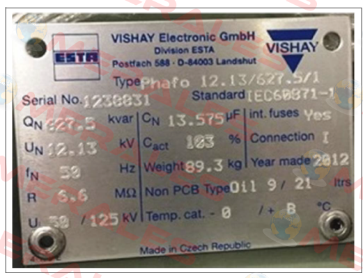 Phafo 12,13/627,5/1  Vishay