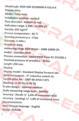 BGN-S50-321BS000-0-S52-0-K  Kobold