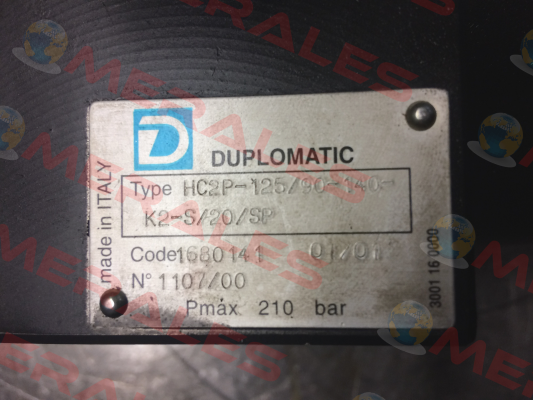 HC2P-125/90-140-K2-S/20/SP  OEM  Duplomatic