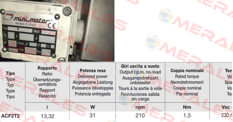 ACF2T2-B3 ohne Fuß-17,76 Minimotor