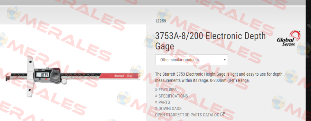3753A-8/200 Starrett