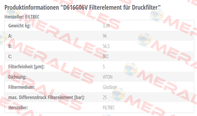 D616G06V  Filtrec