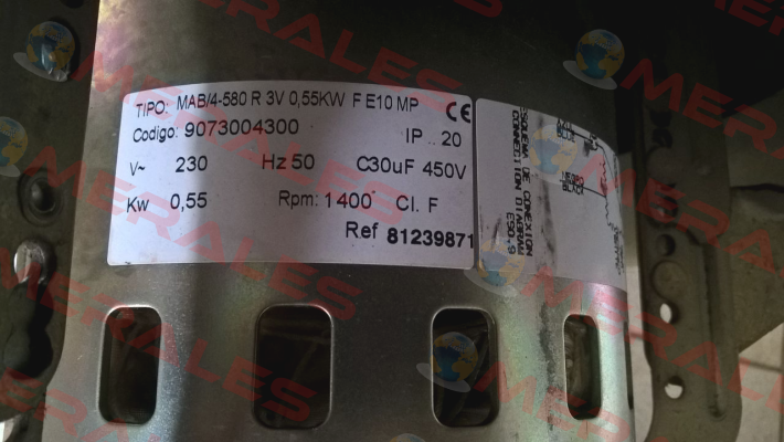 MAB/4-580 R 3V 0,55KW FE10 MP Chaysol