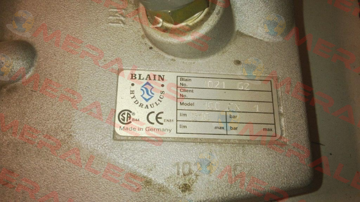 Obsolete 1021 G2 replaced by (104967) 1.5" EV 100 /  1 / 24DC1  Blain Hydraulics