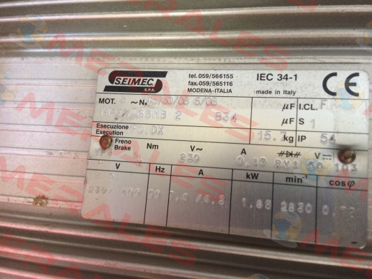 HPEV 63 MB 2 230.400-50 B34  Seimec (Rossi)