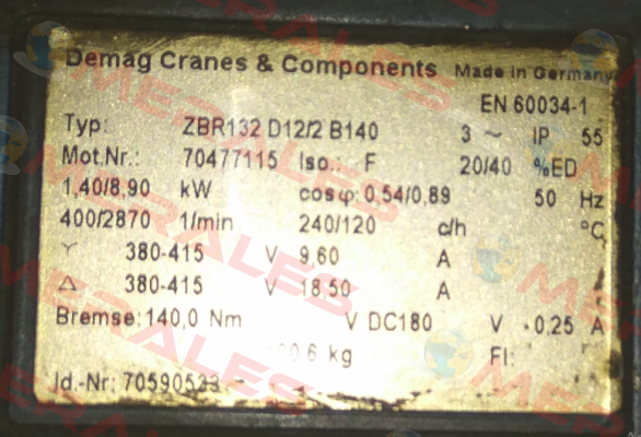 70590533 (ZBR132D12/2V1) Demag