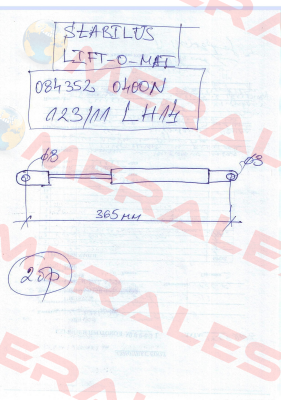 084 352 / 400N Stabilus