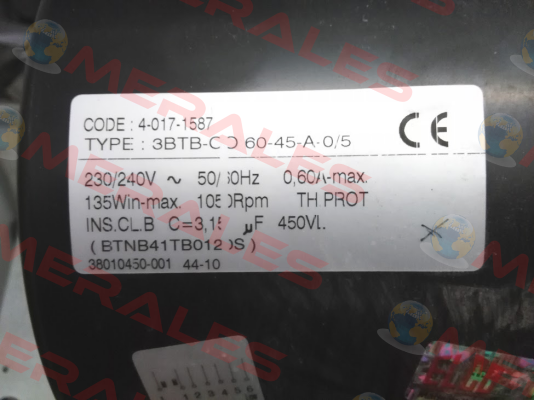 GMV 3BTB.CO.60.45.A.0/5 *40171587* 1893000729 Elco