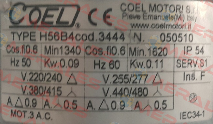 Code 3444   Coel