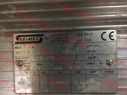 HPEV 63LA 2 B34 Seimec (Rossi)