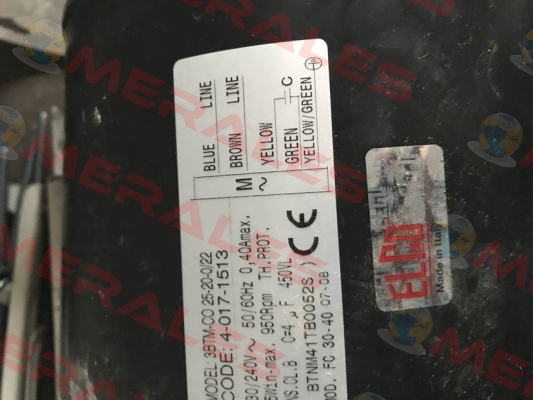 3BTM CO 25 20 0 22 - 40171513 Elco