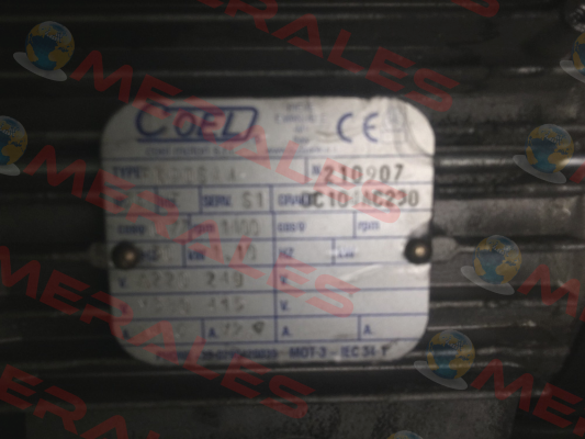 N: 210907    S/N: OC104AC230  Coel