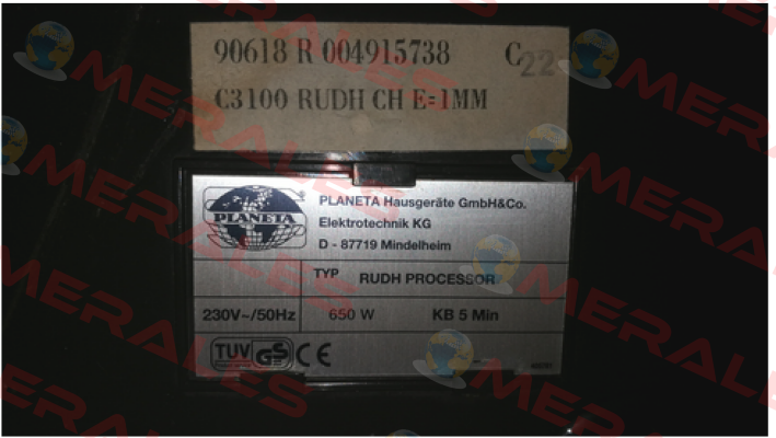 condenser for RUDH 90618 R 004915738  Aerovox