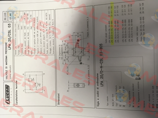 LPA 20 / D-N -CSL 03-B05   21 011 130   Flucom