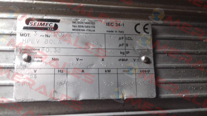 HPEV 80 LA 2 Seimec (Rossi)
