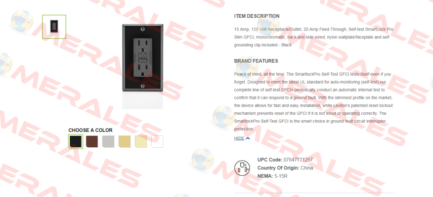 GFNT1-E  Leviton