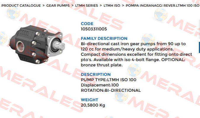 105-033-11005 OMFB Hydraulic
