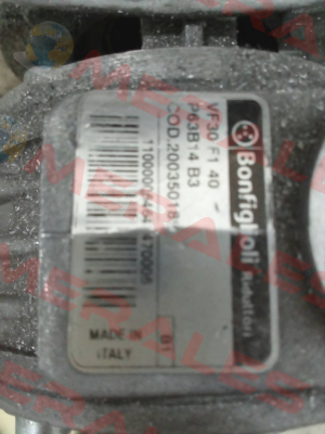 VF 30 F1 40 P63 B14 B3 Bonfiglioli