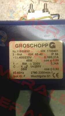 11550892 IGK 65-40 Groschopp