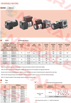 4RK25GN-C - 4GN50K ZD-Motors