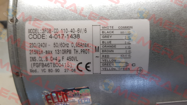 3FGB-C0 110-40-6V/V Elco