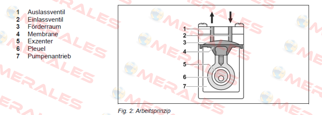 Pos.6(fiig.2) for membrane for NF 300 TT.27АА  KNF