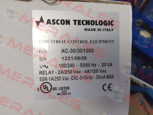 P/N AC-30/301000  Ascon
