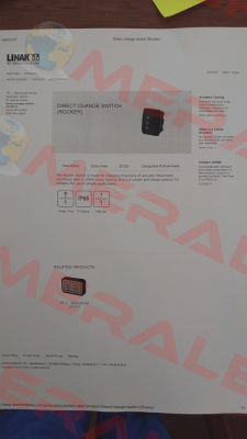 Direct change sitch (Rocker) for TYPE 239   Linak