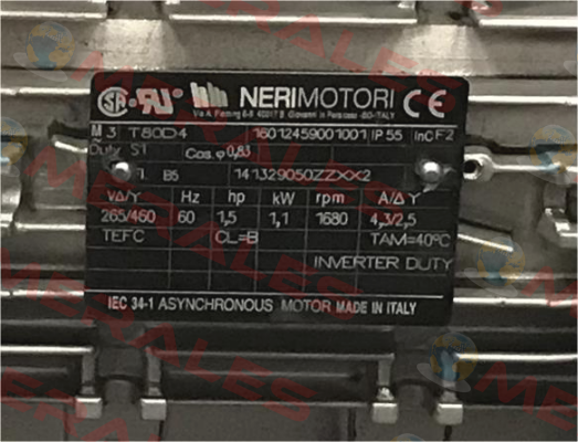 T80D4,16012459001001  Neri Motori