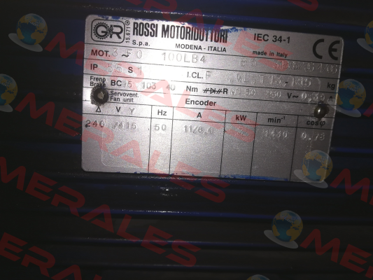 3FO-100LB4 obsolete,replaced by HBZ 100LB 4 240.415-50 B5  Rossi