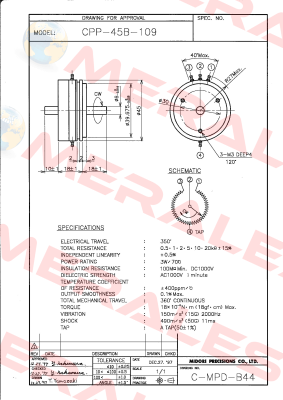 CPP-45B-109-1K Midori